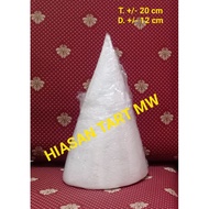 T.20 D.12 cm, Dummy Styrofoam Cone T. 20 D. 12 cm Styrofoam Cork/ 20 cm High Macaron Tower Donut/