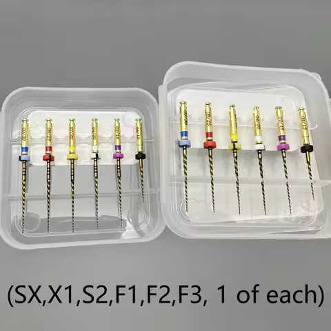 6Pcs/Box Dental Safe Files Rotary Flexible Endodontics Niti File Activated Root Canal Files SX-F3 Se