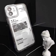 NEW Casing SPACE UNKNOW POINT case Oppo A16 A16S A36 A76 A96 A5S A7 A12 A11K F9 Pro softcase casing 