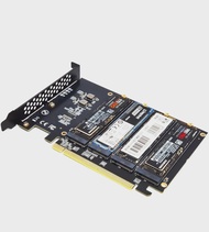 อะแดปเตอร์ PCIe 4.0 x16 เป็น 4x NVMe M.2 สำหรับ M.2 SSD GEN4 PCIe 4.0 เมนบอร์ด PC X1 X4 X8 X16 การ์ด