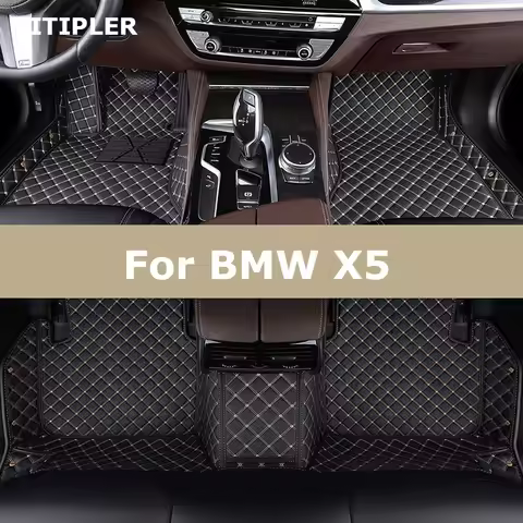 TITIPLER Custom Car Floor Mats For BMW X5 E53 E70 F15 G05 F85 F95 Auto Carpets Foot Coche Accessorie