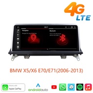 android player headunit bluetooth gps radio carplay android auto bmw x5 x5m e70 x6 x6m e71 interior 