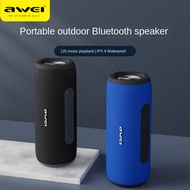 awei Y669 Bluetooth Speaker IPX7 Waterproof Woven Outdoor Bass Bluetooth Speaker