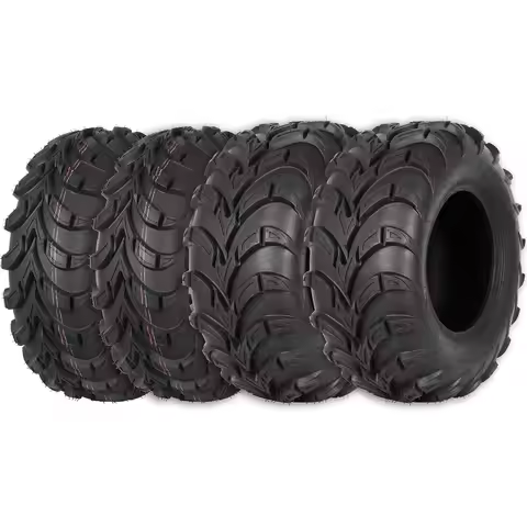 ATV Tires All-terrain 25x8-12 Front & 25x10-12 Rear, 6 PR, UTV Tires Max Load 480LBS, Set of 4 US(Or