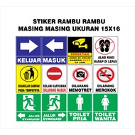 SIGN STICKERS FOR SALE ONLY 1 SET