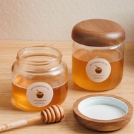 Honey Bottle Glass Jar Sealed Jar Tea Jar Food Grade Jam Jar Storage Jar Glass Jar Glass Sealed Jar