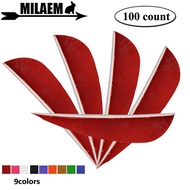 100 Pcs 3 Inch Arrow Feather Arrow Fletching Right Wing DIY Arrow Shaft Shooting Arrow Vane