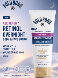 Ready Stock Gold Bond Age Renew Retinol Overnight Body & Face Lotion with 7 Moisturizers and 3 Vitam