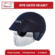 GPR GK09 Retro Half Face Helmet Long Clear Visor SNI