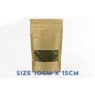 Resealable Kraft Paper Packaging 10 x 15 cm