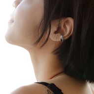 【禮物】黑耀石繩索 純銀無痛耳骨夾 耳骨扣 男イヤーカフ