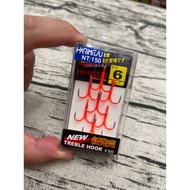 [HARiMiTSU Izumi Hong] (Super Sharp Three Needles) (Fluorescent Red) (Lure) (With Barb) [Fish Hooks]