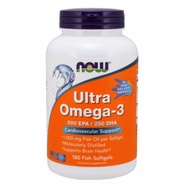 Omega-3 NOW Foods omega-3 fish oil supplements 180 tablets