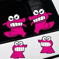 Sticker Angry Little Dinosaur Motorcycle Electric Car Sticker Pink Cartoon Dragon Reflective Decoration Sticker