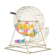 48cm Super Big Bingo Lottery Machine Set – 100 Numbered Balls for Party, Lucky Draw & Family Game Ni