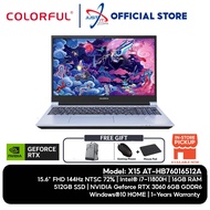 COLORFUL X15 AT - GAMING LAPTOP ( I7-11800H 16GD4 512SSD / RTX3060 6GD6 / WIN10H )