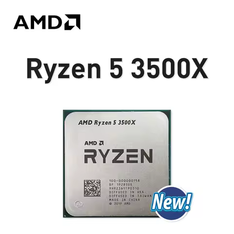 NEW AMD Ryzen 5 3500X 6-Core 6-Thread Processor 65W L3=32M R5 3500X Socket AM4 3.6GHz 7NM DDR4 But N