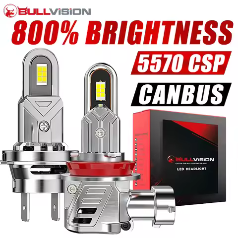 LED Car Bulbs H7 H1 H8 H9 H11 H4 9005 9006 HB3 HB4 9012 HIR2 U Tube CSP CANBUS Super Bright Headligh
