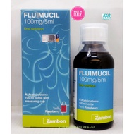 ZAMBON FLUIMUCIL 100mg/5ml (Acetylcysteine) ORAL SOLUTION 100ML (RASPBERRY FLAVOUR) Exp 08/2025