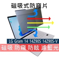 [Ezstick] LG gram 14 14Z90S Magnetic Privacy Film|Anti Blue Light Anti Glare|Privacy Filter