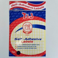 T&J Label No.113 sticker