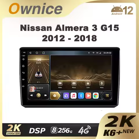 Ownice K6 + 2K 13.3 for Nissan Almera 3 G15 2012 - 2018 Car Radio Multimedia Video Player Navi Stere