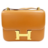 金棕色 Butler皮革 Constance 24 康康包 肩背包 U刻 金扣【HERMES 愛馬仕】