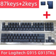 Satu set penuh G915 TKL 87 Penutup Kekunci Hitam Cap Kekunci untuk Logitech G813 G913 G815 G915 TKL 