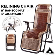 Folding Recliner Relining Chair Foldable Chair Bamboo Mat Lunch Break Chair Back To Chair Lazy Sofa Beach Home Leisure