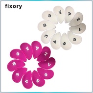 fixory 10x Golf Irons Headcover Set Golf Set 3 4 5 6 7 8 9 A SW PW Protector Head Cover Case golf Ir