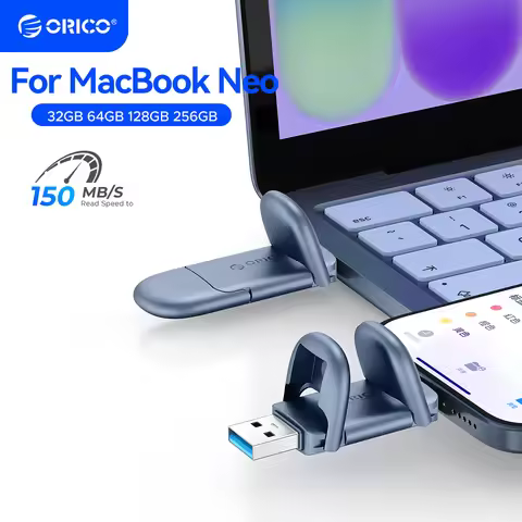 ORICO Dual USB Flash Drive for MacBook Neo USB 3.2 Flash Drive Type C and USB A Portable T Flash Dri