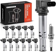 A-Premium Ignition Coils and Spark Plugs Kits Compatible with Audi A8 Quattro 2012 2013 2014 2015 20