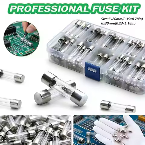5*20/6*30MM Quick-Blow Glass Tube Fuse 0.1A 0.2A 0.5A 1A 2A 3A 4A 5A 6A 7A 8A 10A 15A 20A 25A 30A 35