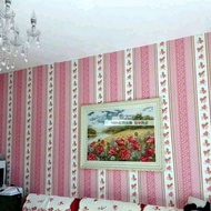 Pink Layered Flower Wall Wallpaper Size 45 Cm x 10 Meters Pink Layer Flowers Wall Sticker Wallpaper 