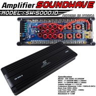 SOUNDWAVE เพาเวอร์แอมป์ CLASS D 2CH SW-5000D 5000W ขั้วทองเหลือง ขับลำโพงซับ 10นิ้ว 12นิ้ว 15นิ้ว เพาเวอร์ เพาเวอร์ขับซับ แอมป์ขยาย เพาเวอร์แอมป์