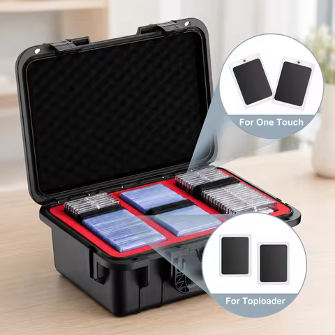 Trading Card Storage Box for PSA BGS SGC Top Loaders Sports Cards Waterproof Hard,Suitable for PSA/B