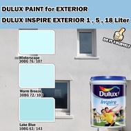 ICI DULUX INSPIRE EXTERIOR PAINT COLLECTION 1 Liter Winterscape / Warm Breeze / Lake Blue