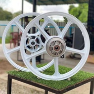 Y125ZR Y15ZR Y16ZR LC135 FI V8 AR125 SPORT RIM Y125Z Y15 Y16 CUSTOM RIM 18 INCH SIAP DISC 260mm 4 LU