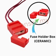 Universal Fuse Holder PLASTIC/ CERAMIC  Interlocking Plug In Fuse Holder With Wire Fuse Box Adapter 