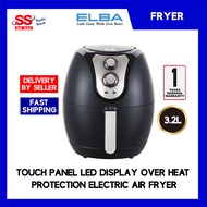 Elba EAF-J3213D BK 3.2L Touch Panel LED Display Over Heat Protection Electric Air Fryer