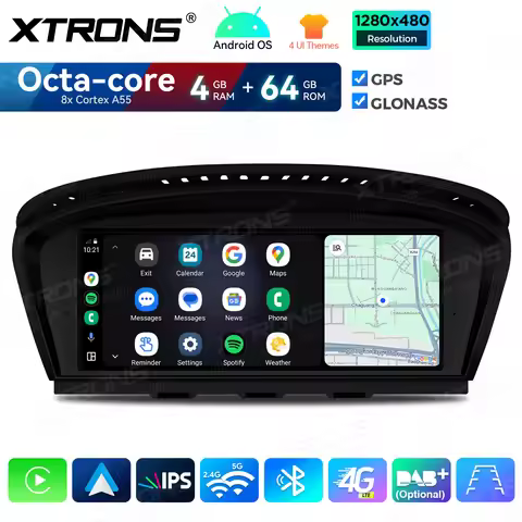 XTRONS 8.8'' Android 14 Car Multimedia Player For BMW 5 Series E60 E61 M5/3 Series E90 toE93 CCC CIC