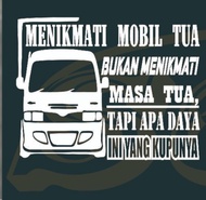 Stiker mobil termurah[COD]menikmati mobil tua variasi stiker tulisan stiker kata kata Stiker kaca em