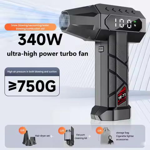 100WPRM Violent Blower 700g Wind Pressure Brushless Motor 40mm Turbo Jet Fan 15000mAh Dust Blowing K