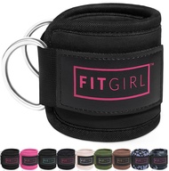 FITGIRL - Ankle Strap for Cable Machines and Resistance Bands, Work Out Cuff Attachment for Home & G