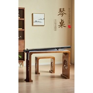Guqin Table and Stool Resonance Calligraphy Table Guqin Table Antique Solid Wood Overall Chinese Stu