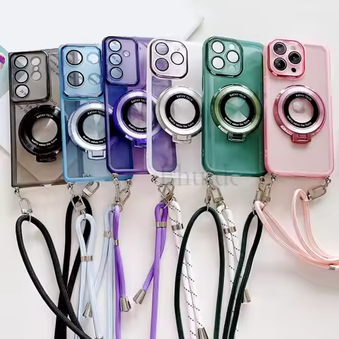 Crossbody Strap Case For Infinix NOTE 40 SMART 8 ITEL P55 S24 A70 A50 S23 Plus P40 RS4 Magnetic Wire