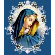 DIY Diamond Embroidery, Round Full Diamond beads Virgin Mary, contemplation， rhinestone Diamond painting diamond painting cross stitch,beads painting