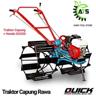 Traktor Bajak Sawah Quick Capung Rawa Honda GX200 7HP Siap Pakai - Rangka Saja