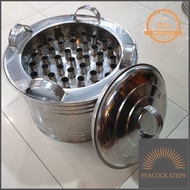 เครื่องทำไอติมโบราณ ถังไอติมหลอด ทำด้วยสแตนเลสเกรด 304 มีอุปกรณ์ครบ หลอดครบ มีฝาปิด ใช้งานง่าย ราคาพ