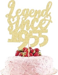 Gyufise 1Pc Legend Since 1955 Cake Topper Glitter 70th Birthday Cake Pick Cheers to 70 Years Happy 7